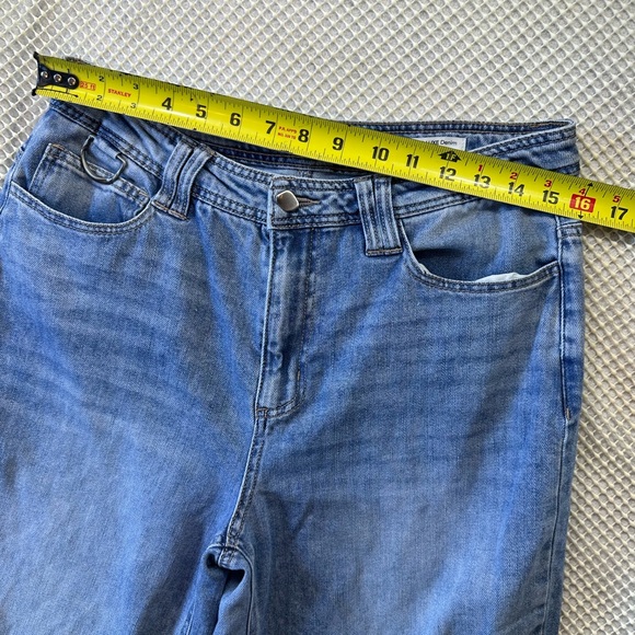 Oat New York Wide Leg Cloud Luxe Denim Jeans Size 8/29 - Picture 5 of 8